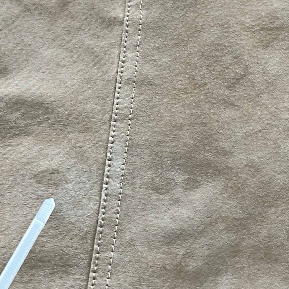 Vintage AMI suede leather jacket camel tan size large - Picture 13 of 13